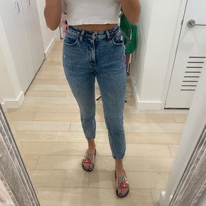 Abercrombie Curve Love High Rise Mom Jeans